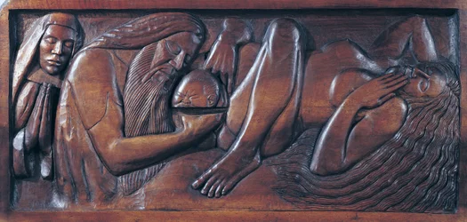 Naissance, panneau de lit en bois, 1894